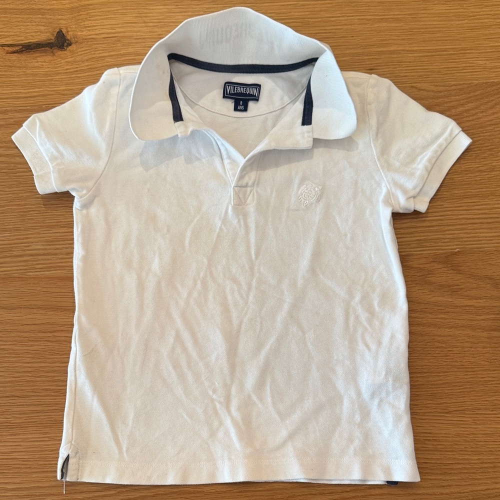 Vilebrequin Kids Polo Shirt in White